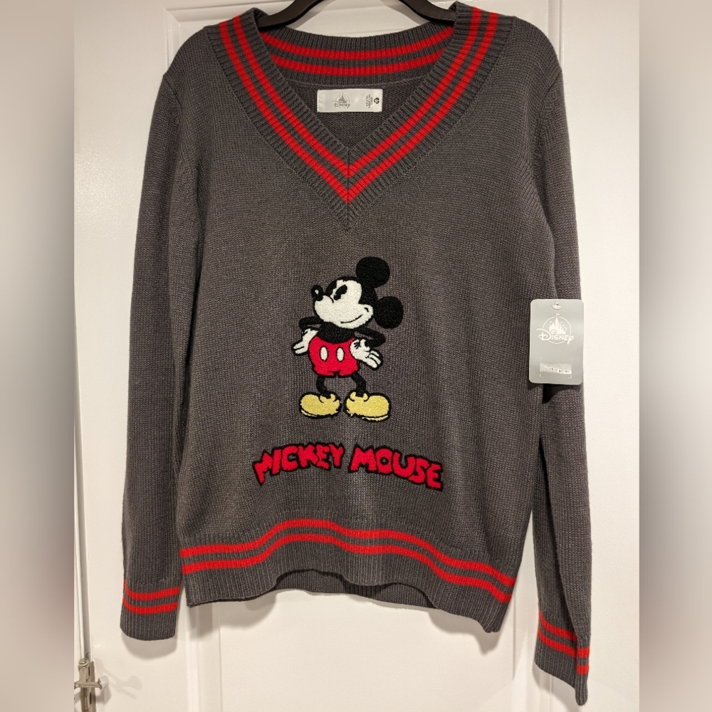 NWT Mickey Mouse Disney Sweater Lg